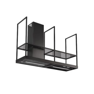 Okap wyspowy T-SHELF BK MATT 180