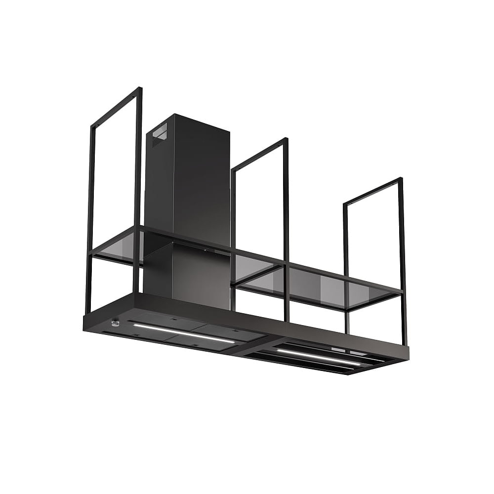Okap wyspowy T-SHELF BK MATT 180