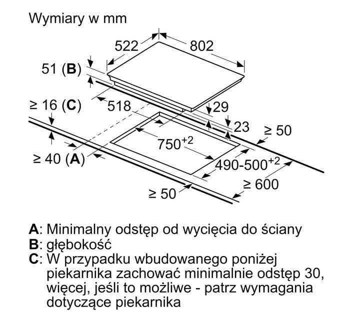 PŁYTA INDUKCYJNA 80cm CZARNA PVW851FB5E - obrazek 2
