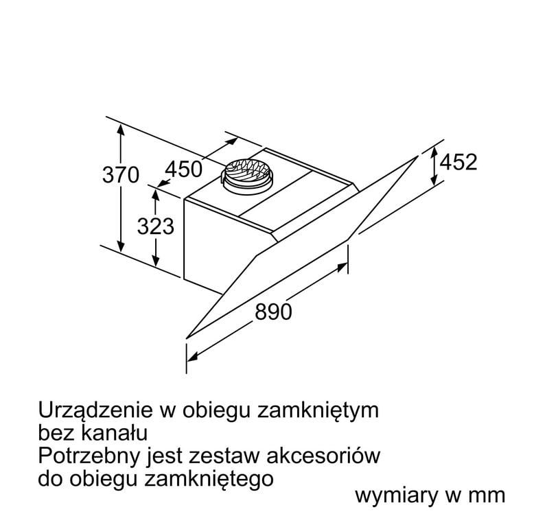OKAP NAŚCIENNY 90CM CZARNE SZKŁO LC98KLV60 iQ500 - obrazek 2