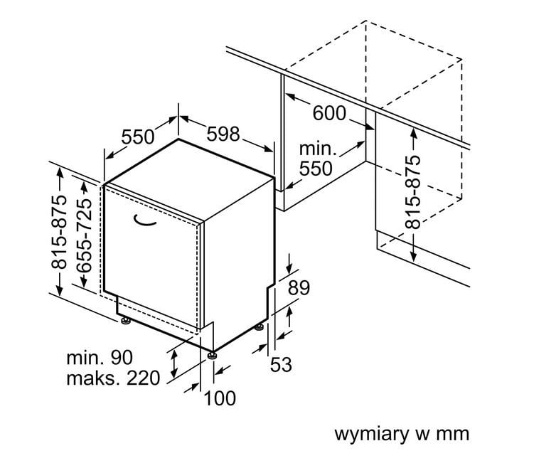ZMYWARKA DO ZABUDOWY 60CM SMV46LX50E - obrazek 2