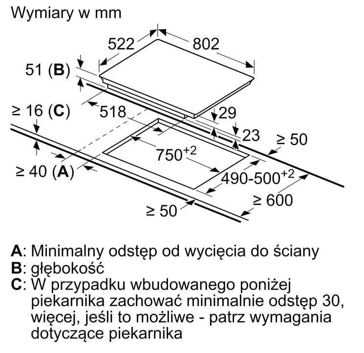 PŁYTA INDUKCYJNA 80CM CZARNA ED851FWB5E - obrazek 2