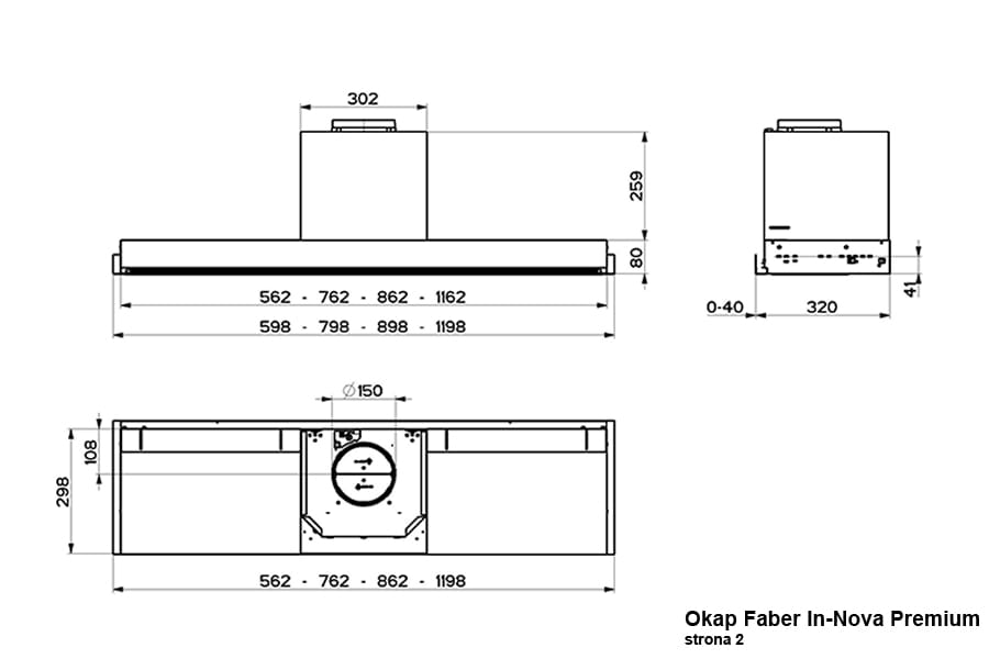 Okap podszafkowy IN-NOVA PREMIUM / KL BK M 120 - obrazek 4
