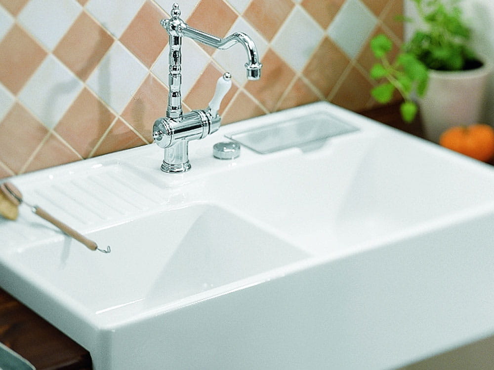 Zlewozmywak ceramiczny dwukomorowy 6323 91 R - obrazek 2
