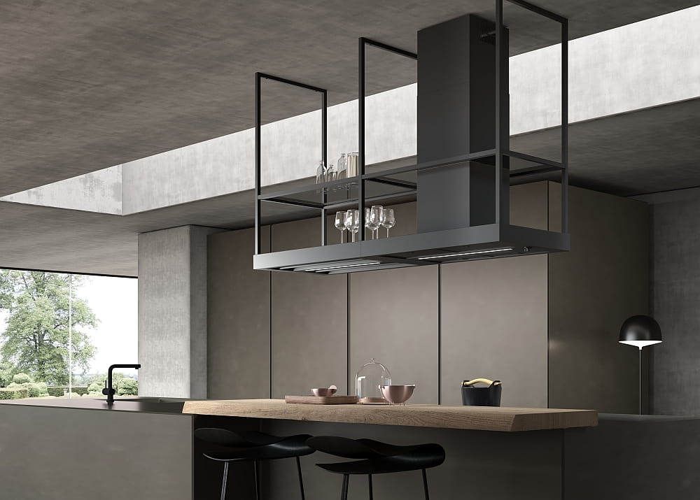 Okap wyspowy T-SHELF BK MATT 180 - obrazek 6