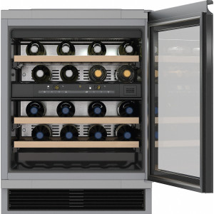 Chłodziarka na wino do zabudowy z DynaCool KWT 6321 UG Miele