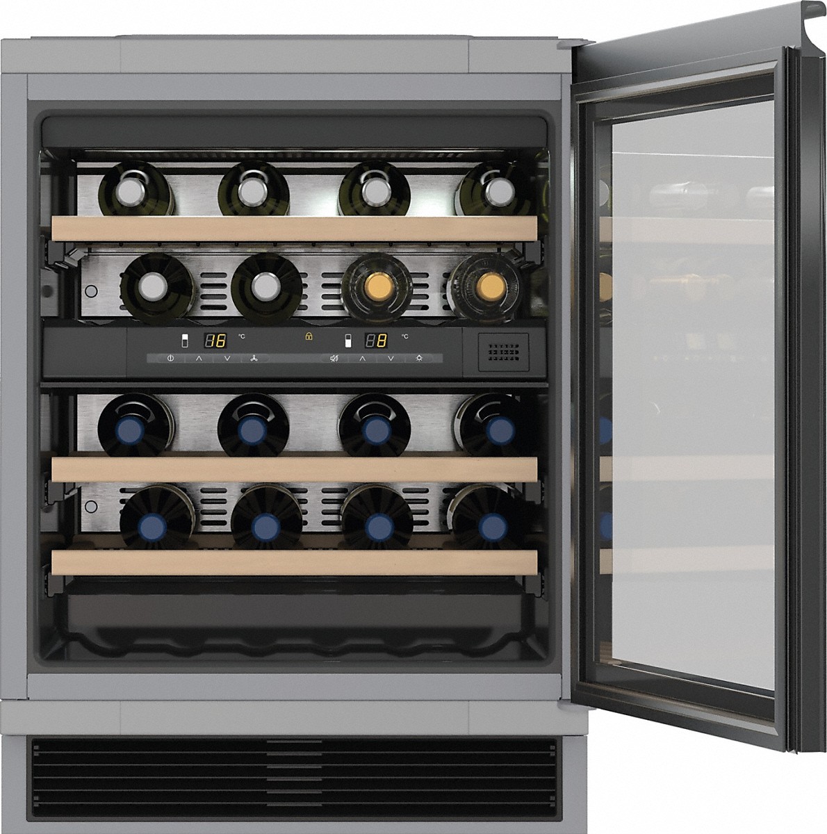 Chłodziarka na wino do zabudowy z DynaCool KWT 6321 UG Miele