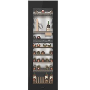Chłodziarka na wino do zabudowy z lexiFrame, SommelierSet i Push2open KWT 6722 iGS Miele