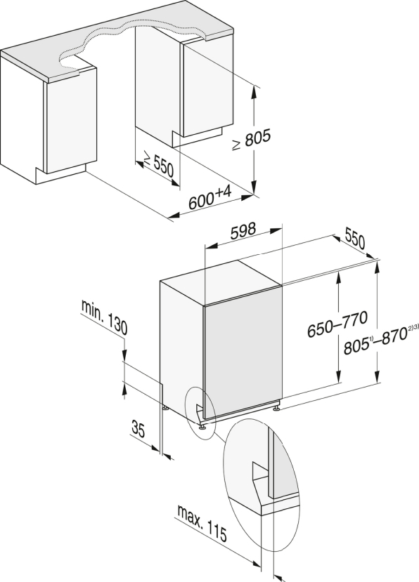 Zmywarka do zabudowy z AutoOpen G 5260 SCVi Miele - obrazek 3