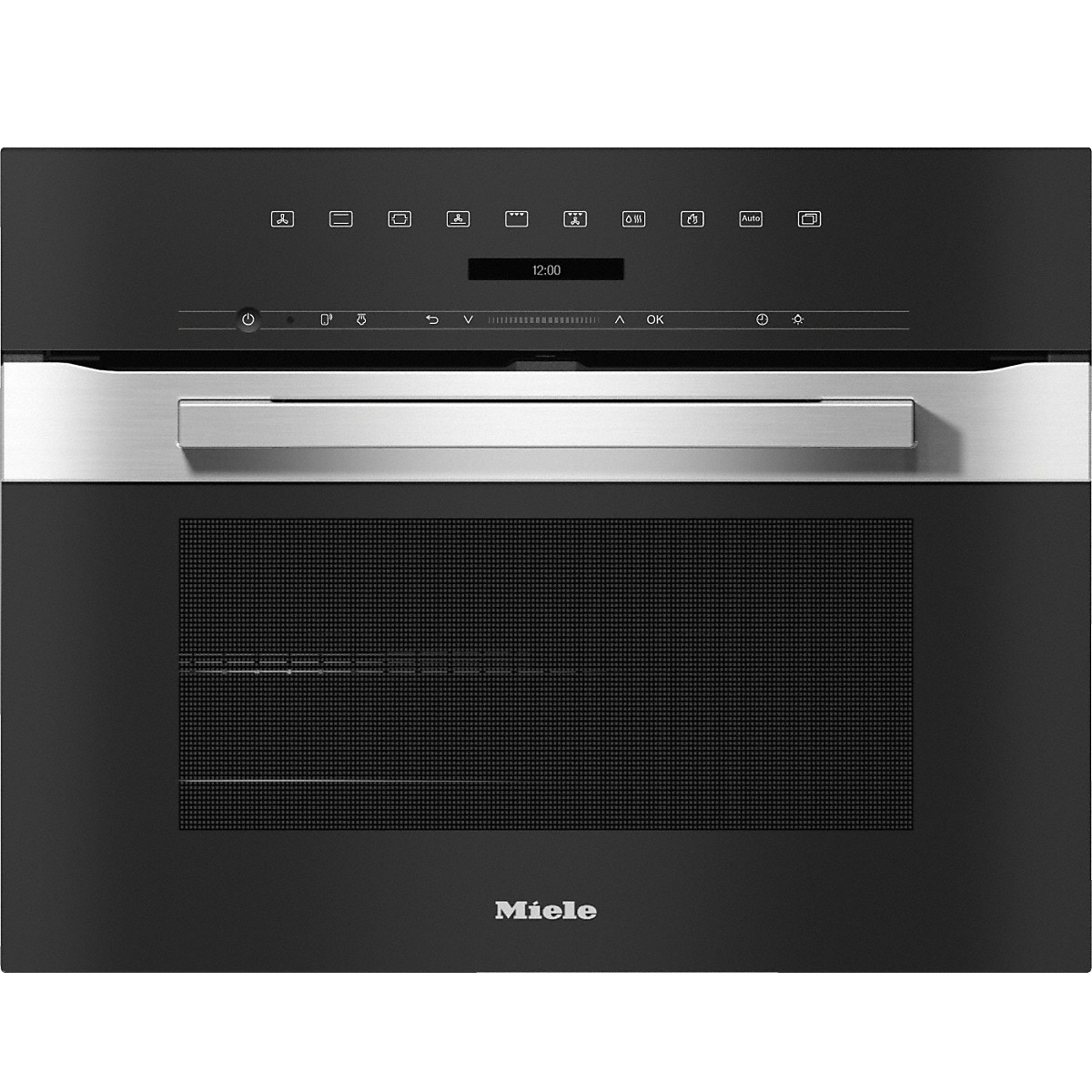 Piekarnik do zabudowy kompaktowy z pyrolizą i Wi-Fi H 7244 BP CleanSteel Miele