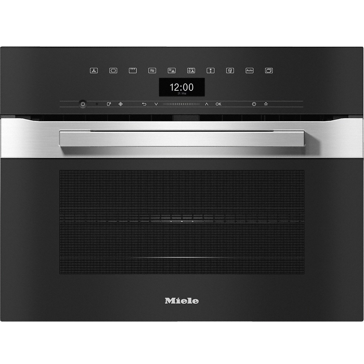 Piekarnik do zabudowy z kuchnią mikrofalową H 7440 BM CleanSteel Miele