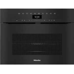 Piekarnik do zabudowy bezuchwytowy z kuchnią mikrofalową H 7440 BMX ObsidianBlack Miele