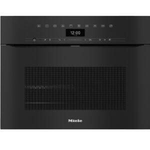 Piekarnik do zabudowy kompaktowy bezuchwytowy z pyrolizą H 7440 BPX ObsidianBlack Miele