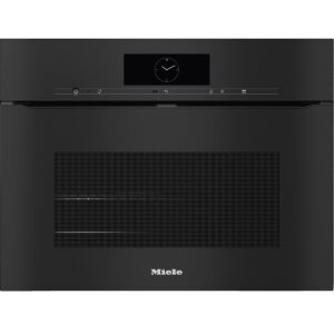 Piekarnik do zabudowy kompaktowy bezuchwytowy BrillantLight H 7840 BPX ObsidianBlack Miele
