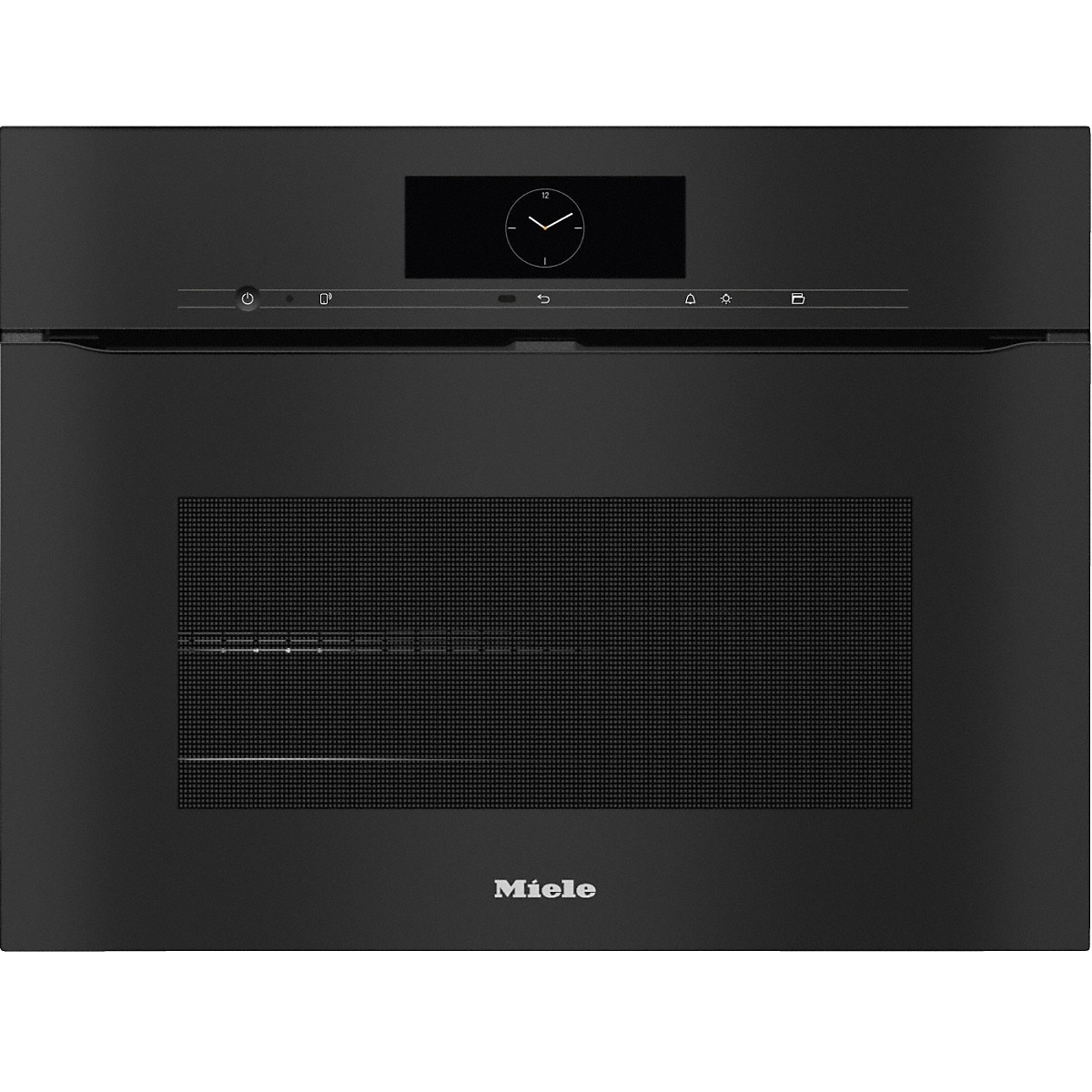 Piekarnik do zabudowy kompaktowy bezuchwytowy BrillantLight H 7840 BPX ObsidianBlack Miele