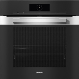 Piekarnik do zabudowy z pyrolizą H 7860 BP Stal CleanSteel Miele