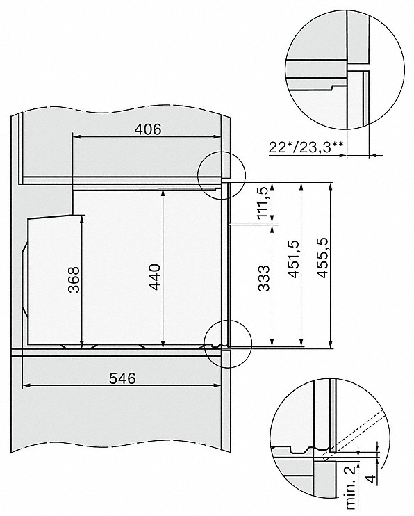 Piekarnik do zabudowy kompaktowy bezuchwytowy z pyrolizą H 7440 BPX GraphitGrey Miele - obrazek 2