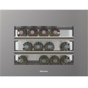 Chłodziarka na wino do zabudowy z FlexiFrame Plus i Push2open KWT 7112 iG Graphitgrey Miele