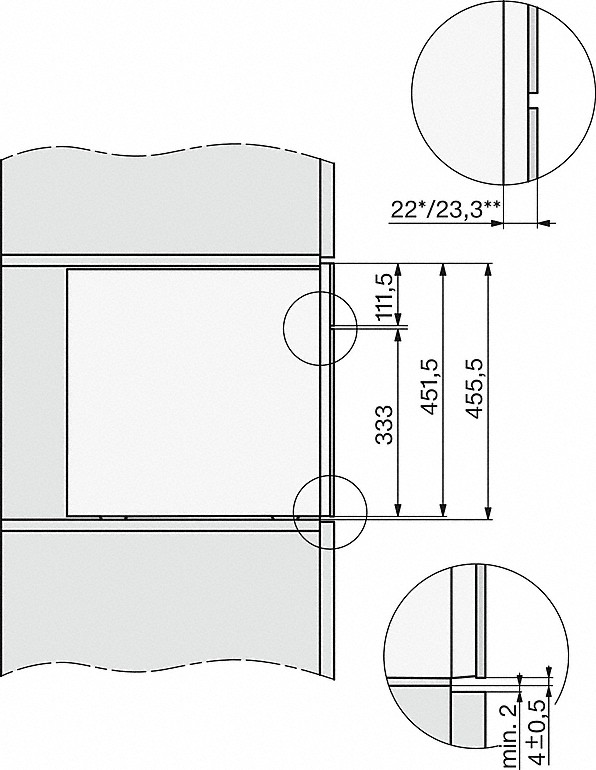 Ekspres do kawy do zabudowy CVA 7840 Cleansteel Miele - obrazek 2