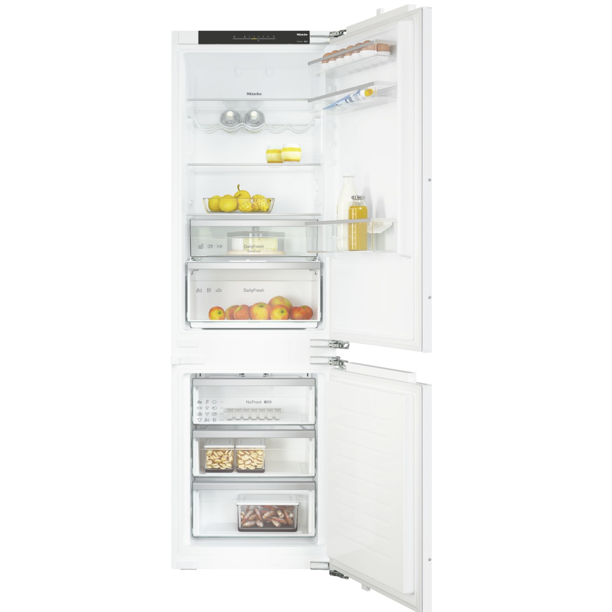 Chłodziarko-zamrażarka do zabudowy z DailyFresh ExtraCool KDN 7724 E Active Miele