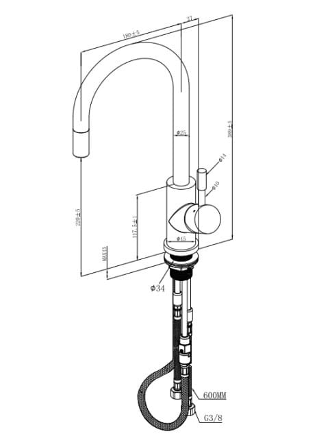 Bateria kuchenna UMBRELLA FLEX 9254 00 LC - obrazek 2