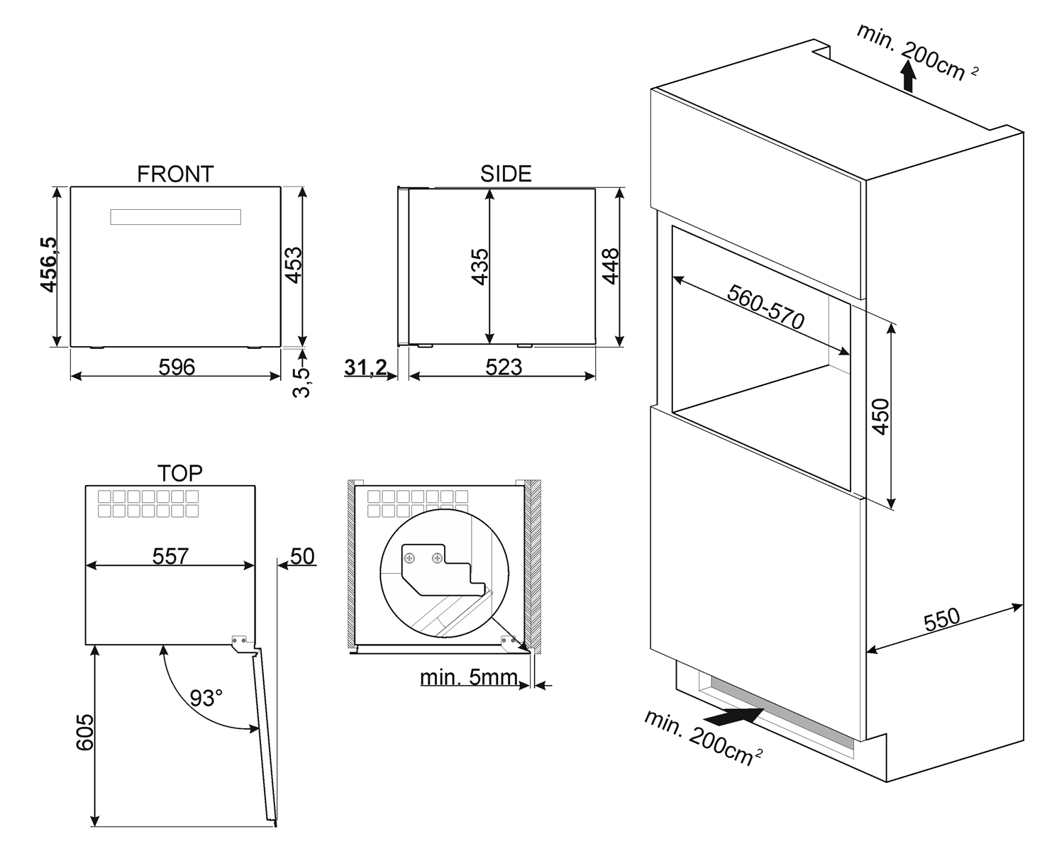 CHŁODZIARKA NA WINO SMEG CVI621LWNR3 - obrazek 2