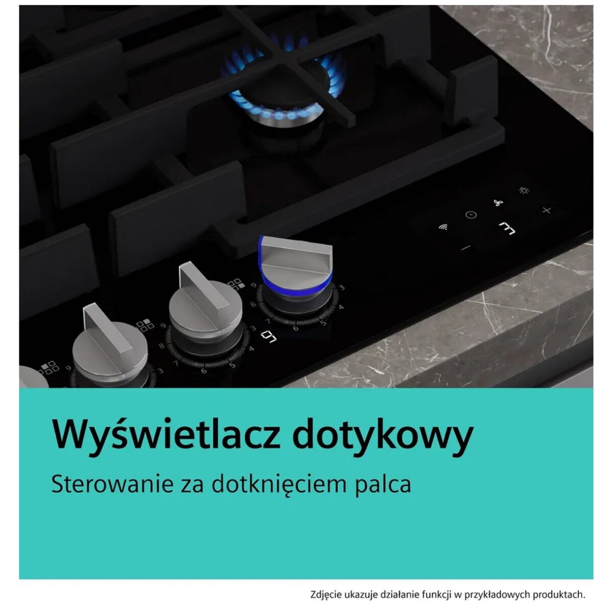 Płyta gazowa Siemens iQ700 ER9A6SH40 90 cm Szkło hartowane, Czarny - obrazek 11