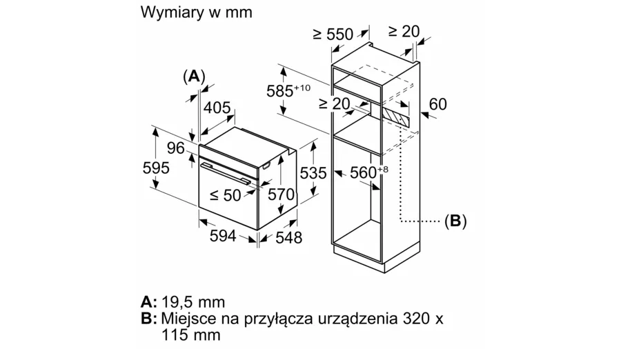 Piekarnik do zabudowy z funkcją pary HRG5180S0 Bosch Serie 6 - obrazek 7
