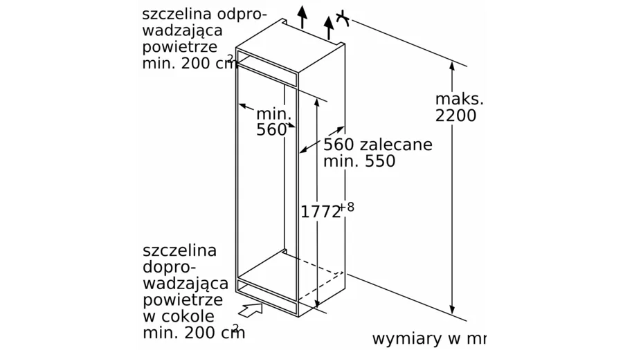 Chłodziarko-zamrażarka z dolną zamrażarką KIN86ADD0 Bosch Serie 6 do zabudowy - obrazek 8
