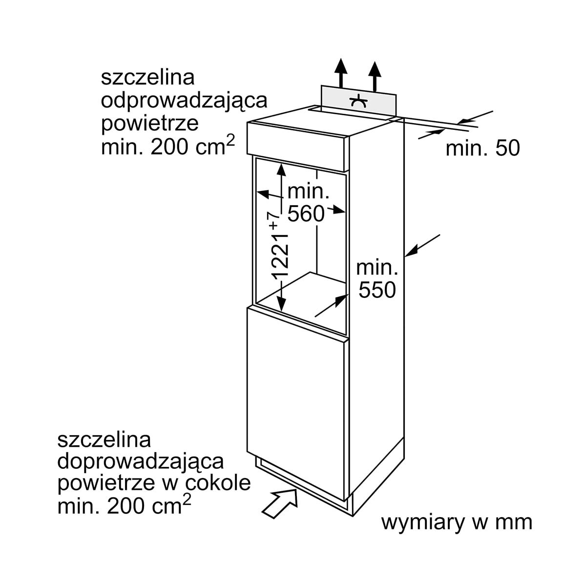 CHŁODZIARKA SERIE 2 122CM KIR24NSF2 - obrazek 3