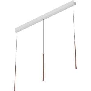 Lampa wisząca BORA Stars LSLRG w potrójnym układzie liniowym – różowe złoto