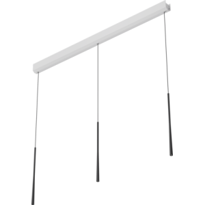 Lampa wisząca BORA Stars LSLSW w potrójnym układzie liniowym – czerń