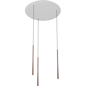 Lampa wisząca BORA Stars LSZRG w potrójnym układzie okrągłym – różowe złoto
