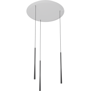 Lampa wisząca BORA Stars LSZSW w potrójnym układzie okrągłym – czerń