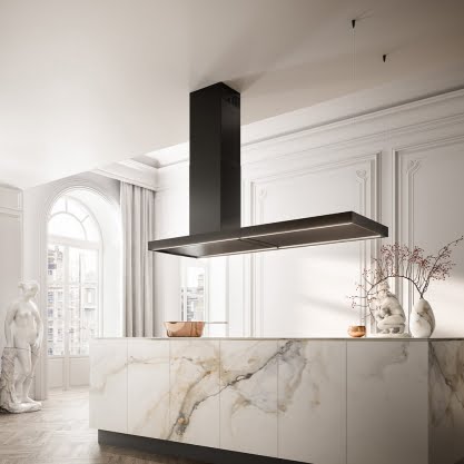 Okap Wyspowy Elle Black Isola 175 - obrazek 2