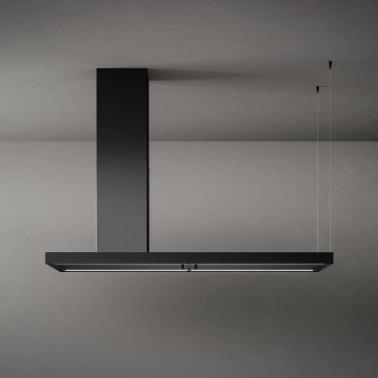 Okap Wyspowy Elle Black Isola 175
