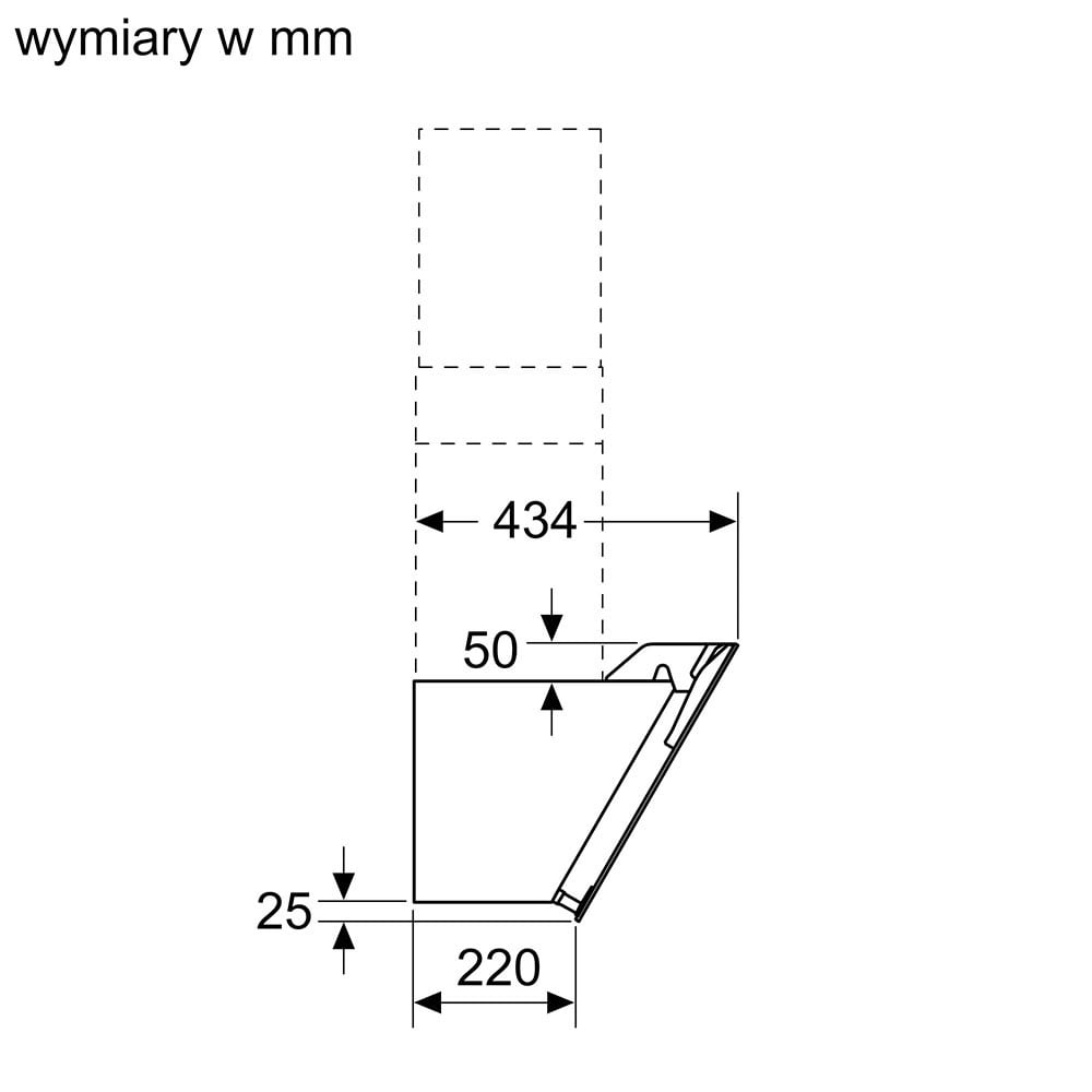 Okap naścienny 80 cm Czarny iQ300 LC87KEM60 - obrazek 6