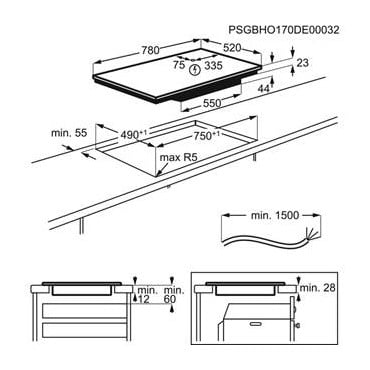 PŁYTA INDUKCYJNA EIV835 BRIDGE SLIM-FIT 80 cm - obrazek 7