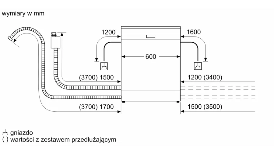 Zmywarka do zabudowy SMH4ECX14E Bosch Serie 4 - obrazek 13