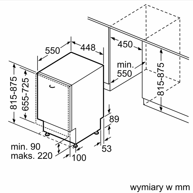 Zmywarka do zabudowy 45cm SPV6YMX11E Bosch - obrazek 2