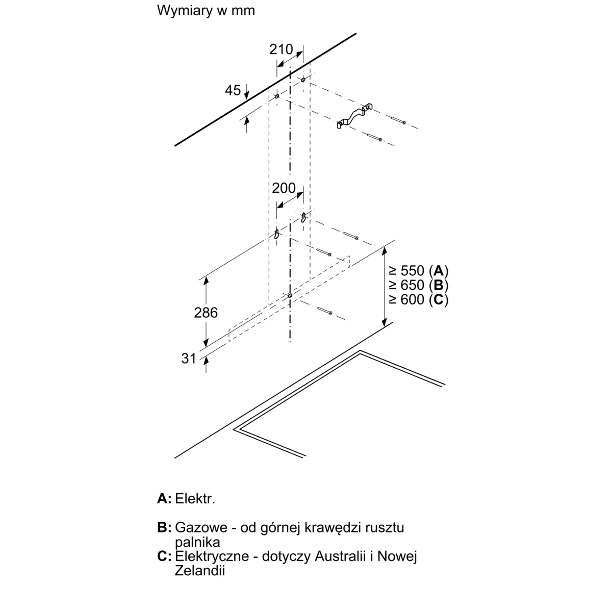 Okap naścienny Bosch DWB66FM50 60 cm Stal szlachetna Serie 4 - obrazek 7