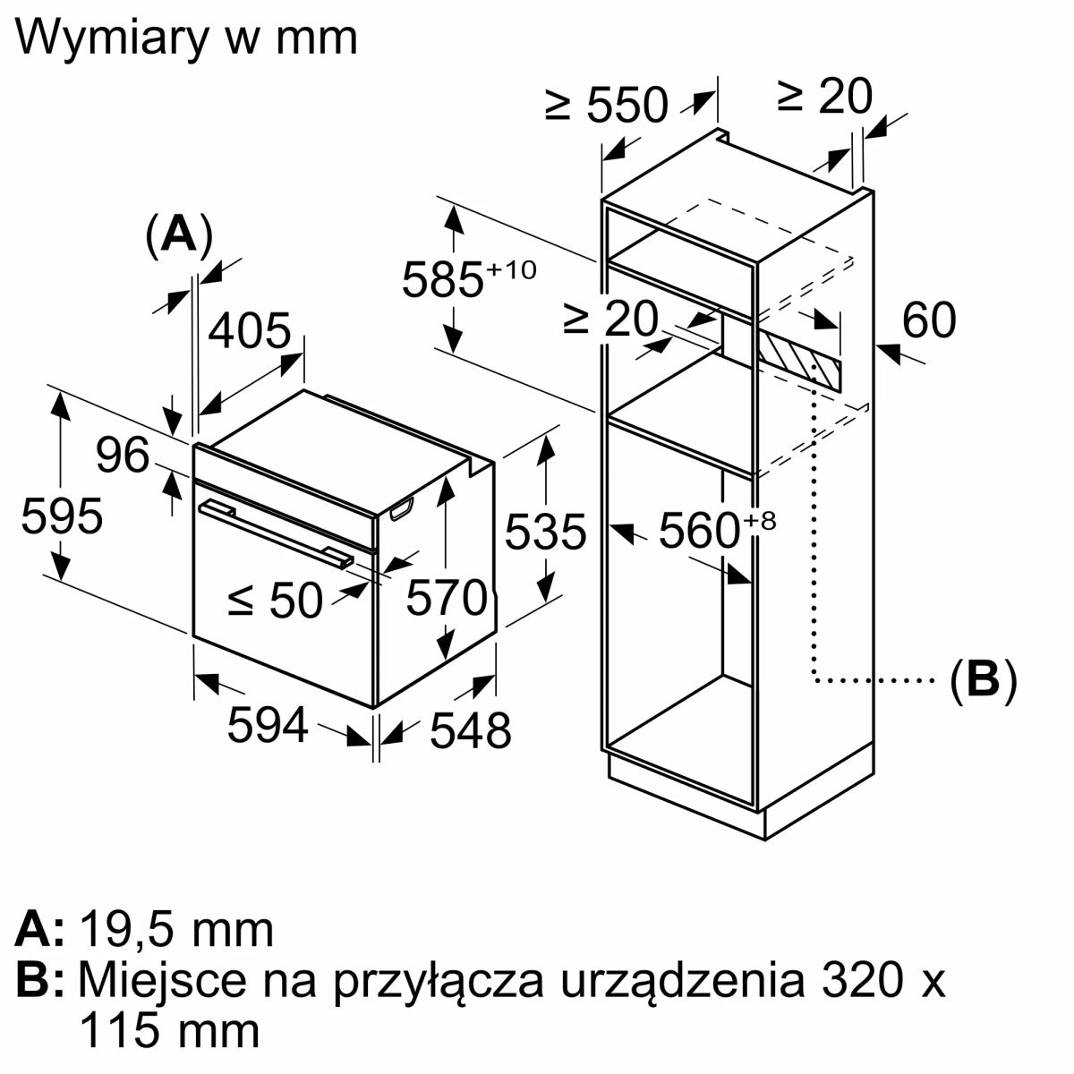 Piekarnik Bosch HRG212BB3 z funkcją pary Serie 4 do zabudowy 60 x 60 cm - obrazek 5