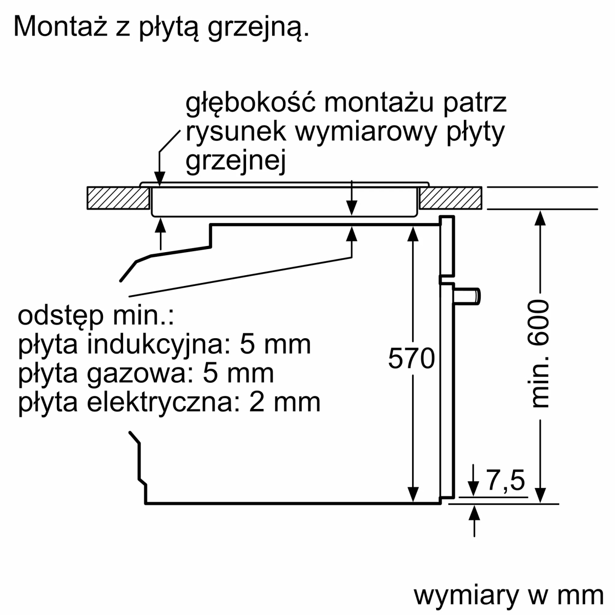 Piekarnik do zabudowy z funkcją pary Bosch HRG272EB3 60 x 60 cm Czarny Serie 4 - obrazek 7
