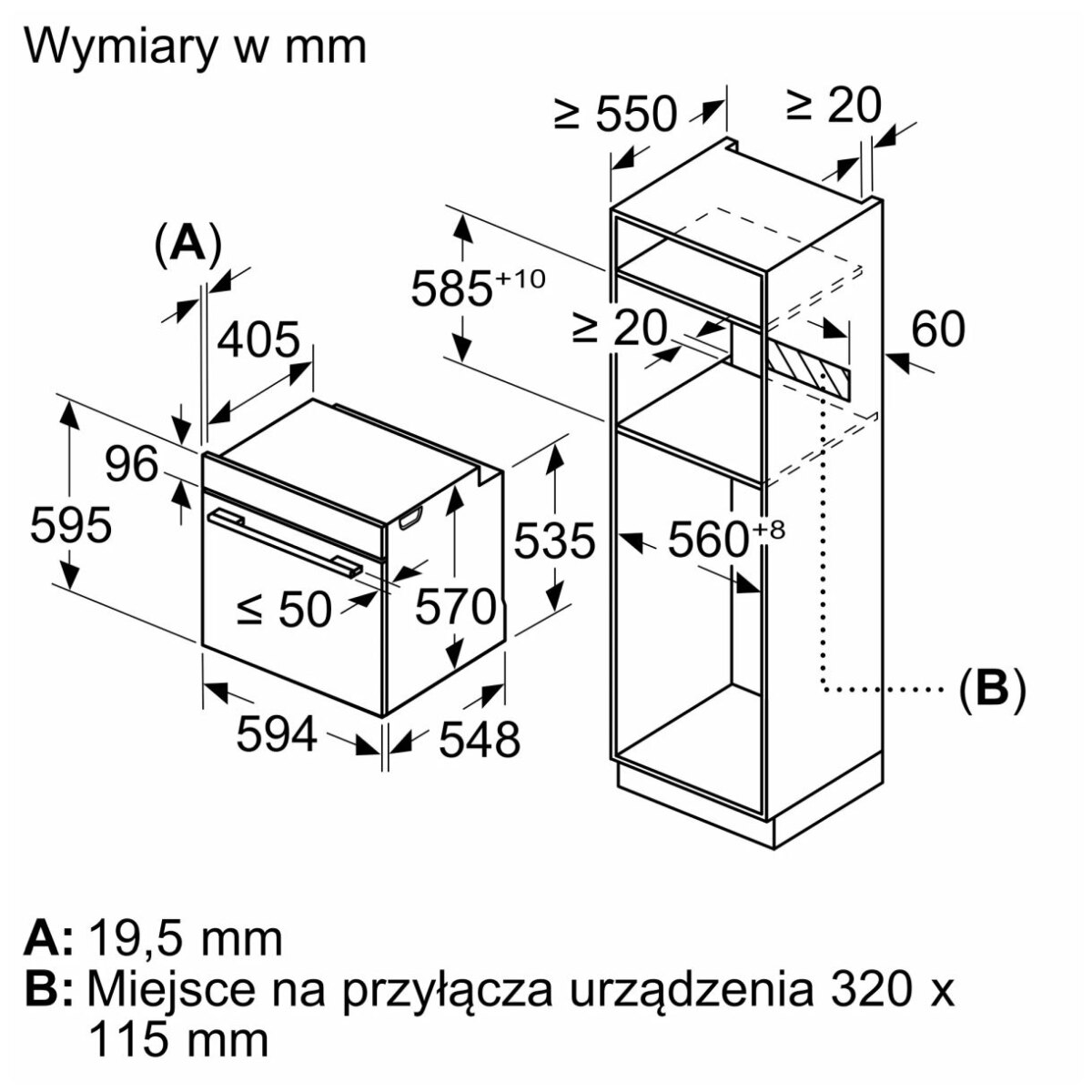 Piekarnik Bosch HRG532BB3 z funkcją pary Serie 4 do zabudowy 60 x 60 cm - obrazek 8