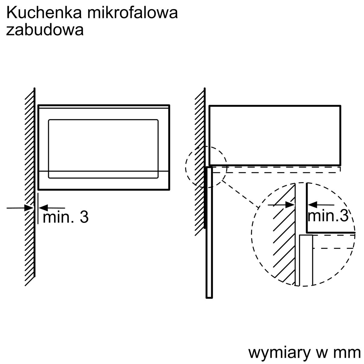 Kuchenka mikrofalowa Bosch BEL554MB0 do zabudowy Serie 6 59 x 38 cm Czarny - obrazek 5