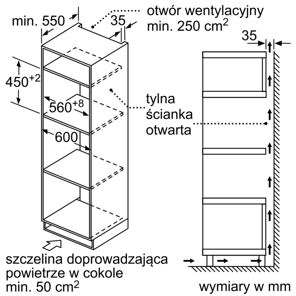 Kuchenka mikrofalowa do zabudowy z termoobiegiem Bosch CMA585GS1 60 x 45 cm Stal szlachetna Serie 6 - obrazek 3