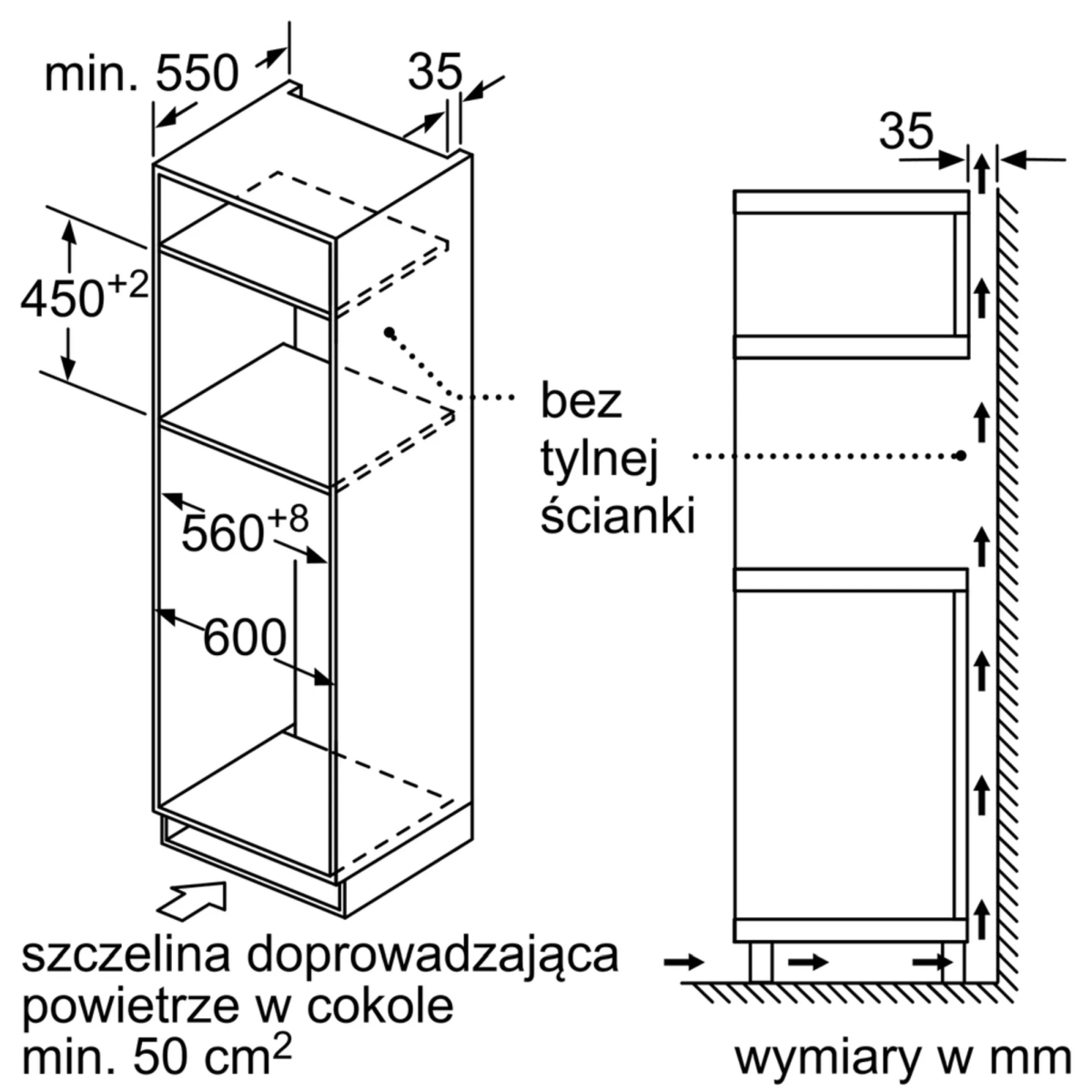 Kuchenka mikrofalowa do zabudowy z termoobiegiem Bosch CMA585GS1 60 x 45 cm Stal szlachetna Serie 6 - obrazek 4