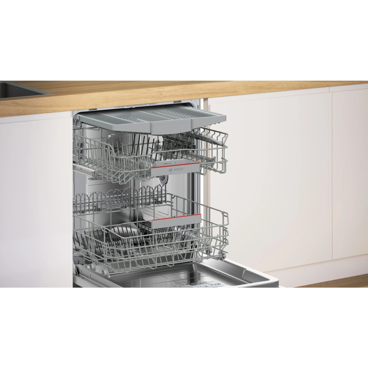 Zmywarka do zabudowy z panelem SMI6YCS02E Bosch 60 cm Stal szczotkowana Serie 6 - obrazek 7