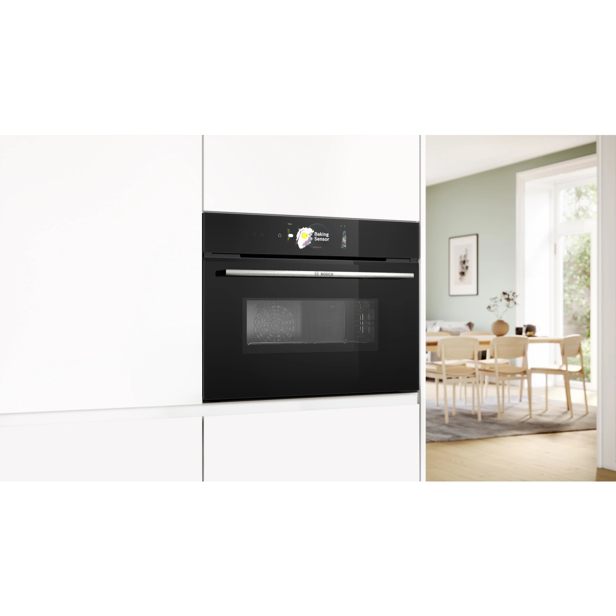 Piekarnik kompaktowy z mikrofalą Bosch CMG778NB1 Serie 8 do zabudowy 60 x 45 cm Czarny - obrazek 5