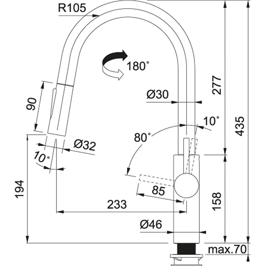 BATERIA KUCHENNA PESCARA L SIDE-IN - obrazek 3
